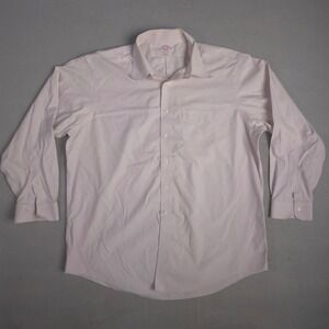 Brooks Brothers Madison Pink Non-Iron 17 1/2-35 Long Sleeve Dress Shirt Mens